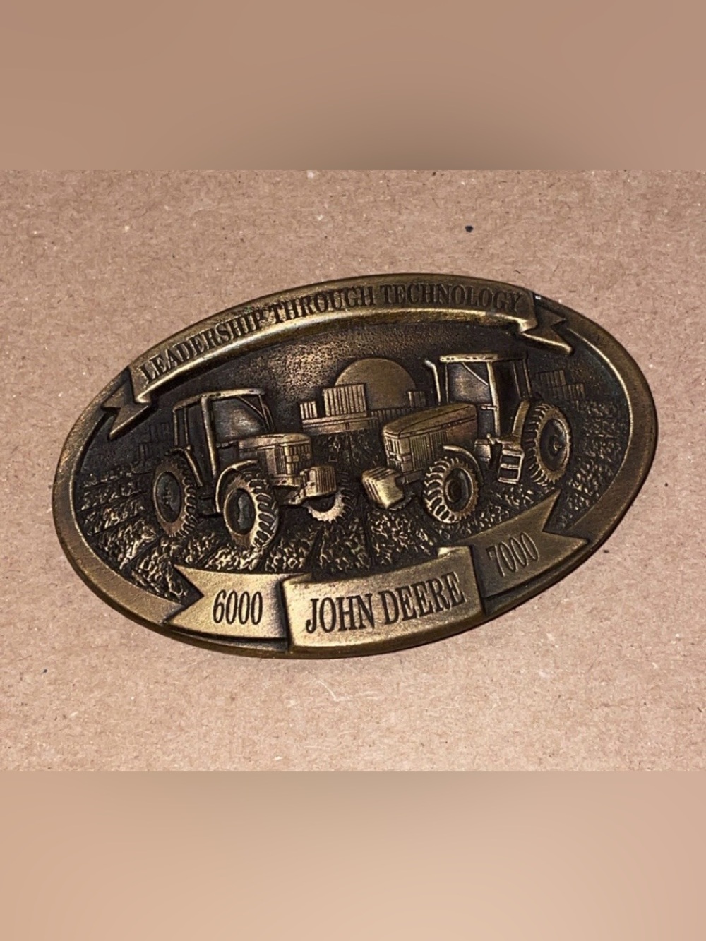 John Deere 6000 7000 Tractors Belt Buckle Leadership Technology